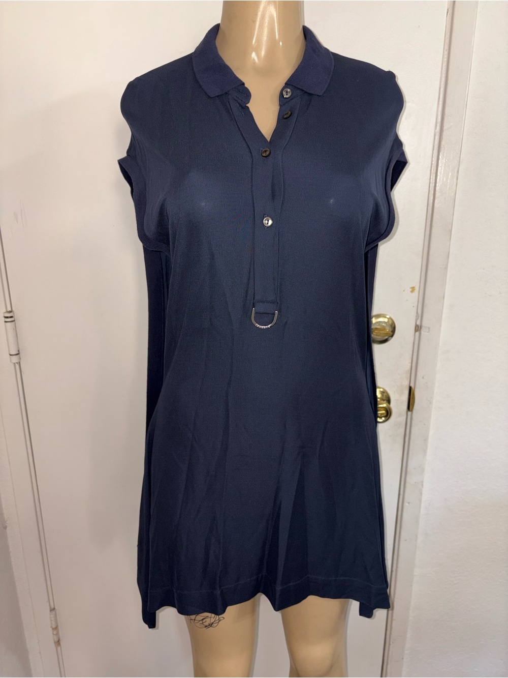 Vintage Lacoste Women’s Polo Dress Batwing Layered Cape Size 40